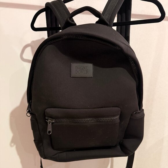 Dagne Dover Handbags - Dagne Dover Dakota Black Neoprene Backpack Large 20L